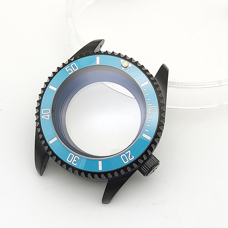 42mm watch case sk007 sapphire glass steel case watch accessories for nh35/36 movement