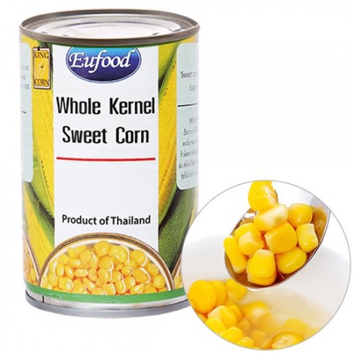 BẮP NGỌT NGUYÊN HẠT ĐÓNG LON EUFOOD 410G
