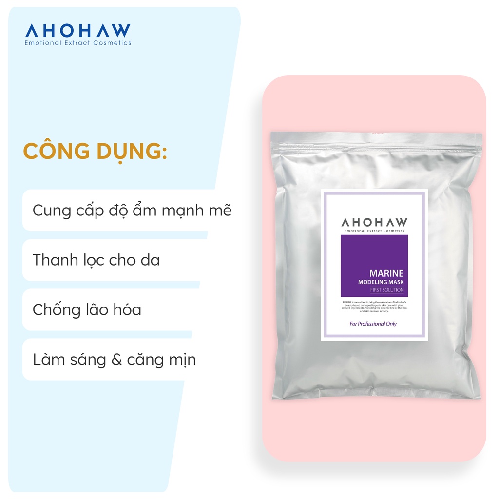 [Chính Hãng] Mặt nạ bột cấp ẩm AHOHAW MARINE MODELING MASK [ Quà Tặng  KCN Genie khi mua full]