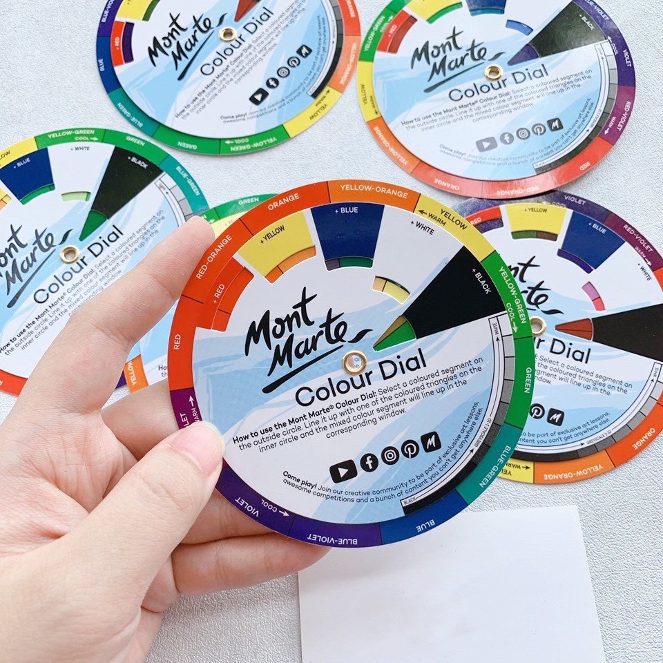 Bảng hướng dẫn pha màu MONT MARTE Mini