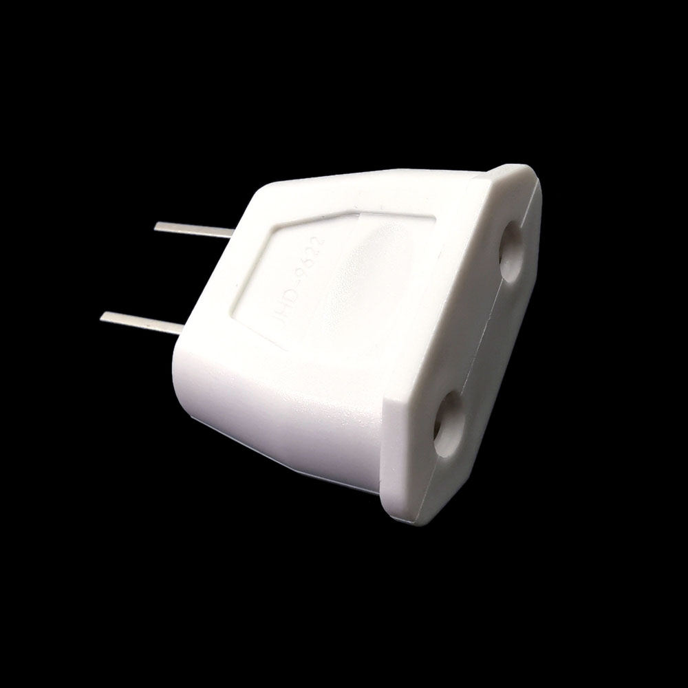2Pcs%20Travel%20Plug%206A,%20European%20Inlet%20to%202-falt%20pins%20Outlet%20Adapter,%20CE%20Certificated%20Electrical%20AC%20Power%20Plug%20-%20Image%206