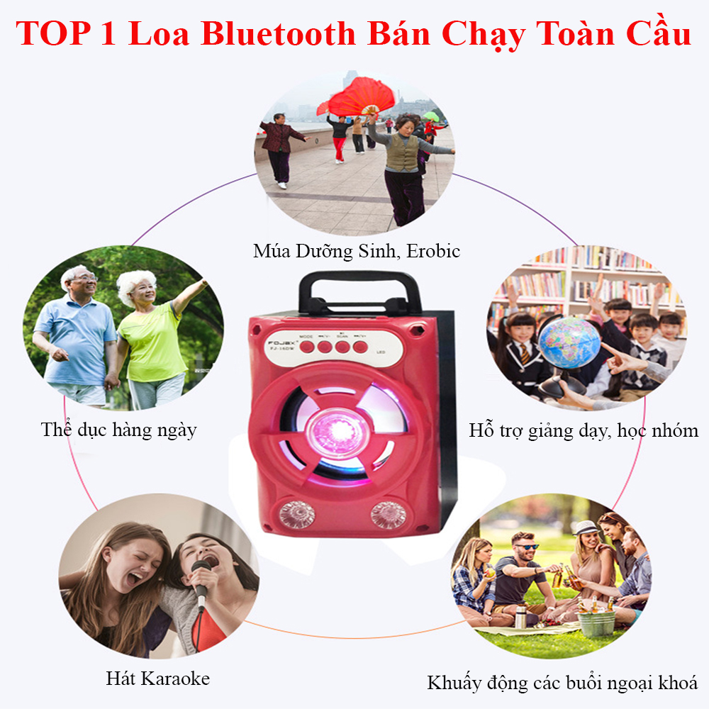 Loa bluetooth hát karaoke kèm mic, loa bluetooth hát karaoke mini, loa kẹo kéo mini giá rẻ, loa karaoke bluetooth gia đình. Bảo hành 1 năm, 7 ngày đầu lỗi đổi mới.