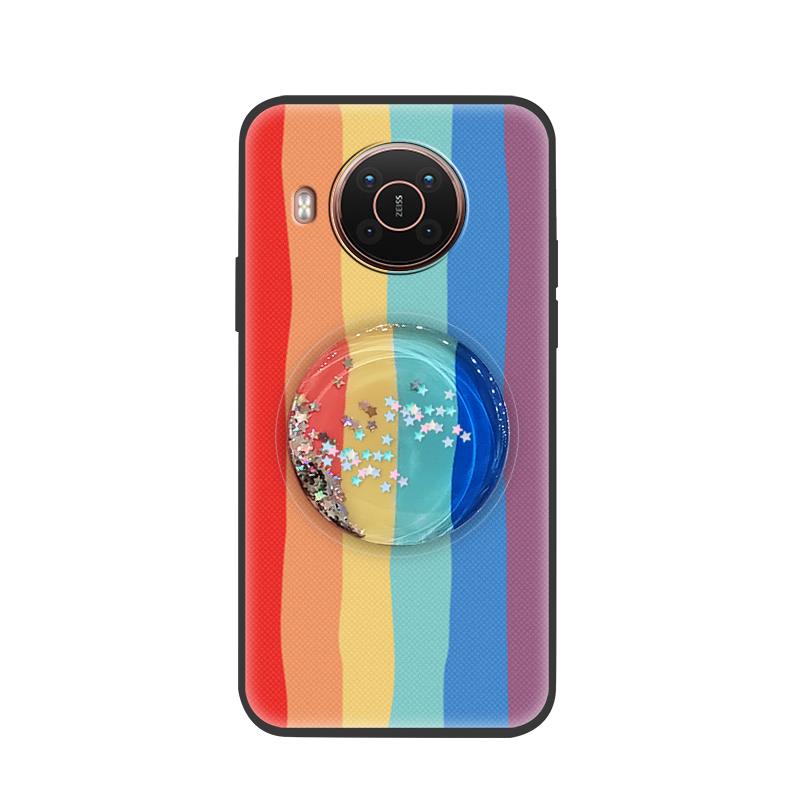 Soft%20Case%20Simplicity%20Phone%20Case%20For%20Nokia%20X20/X10%20Glitter%20TPU%20Waterproof%20Kickstand%20protective%20cute%20Dirt-resistant%20-%20Image%205