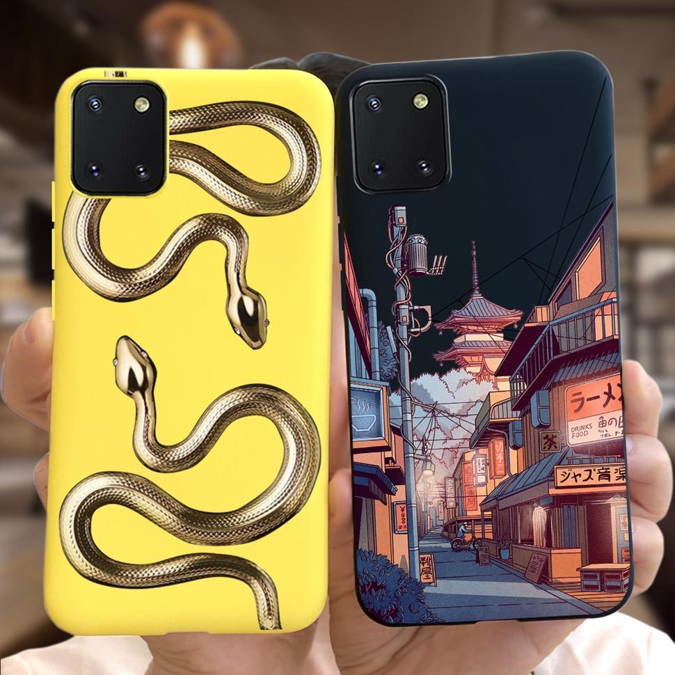 Cute Painted Phone Cases For Samsung Galaxy Note 10 Lite Case Note10 Lite Soft Slim Back Cover For Galaxy Note10 Lite Bags