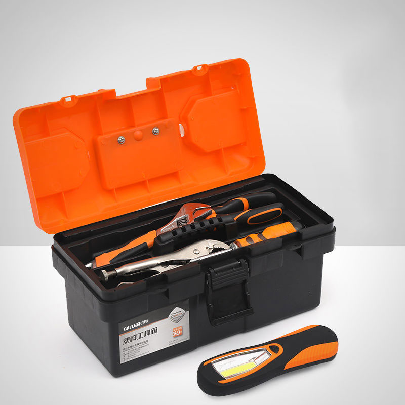 Toolbox Hardware toolbox Car suitcase Household multifunctional large plastic toolbox Special storage box for electrician