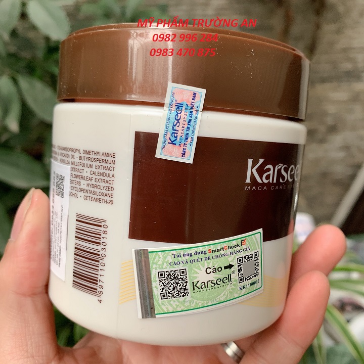 Kem hấp ủ xả phục hồi tóc collagen karseell maca 500ml | phục hồi tóc, giúp tóc siêu mềm mượt