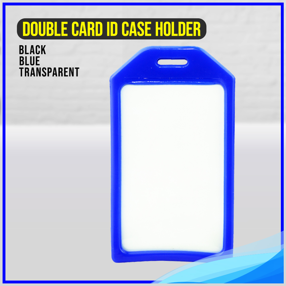 Double Sided ID Card Holder [Double Card Holder ID Case ID Holder TwoSided Silicon Vertical ID