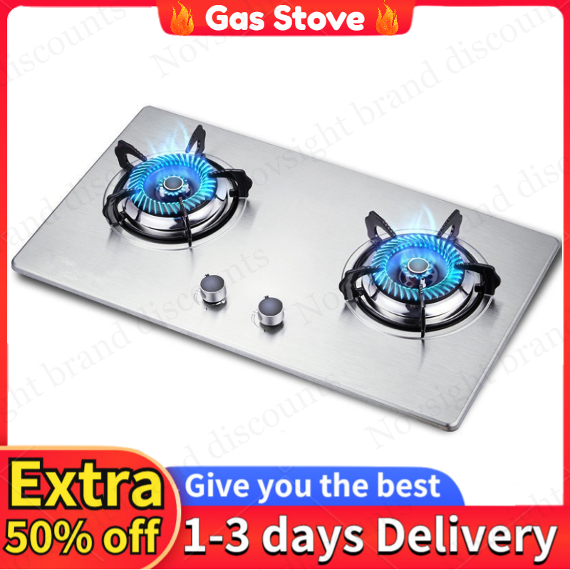Gas stove embedded natural gas liquefied petroleum gas stainless steel large size gas stove