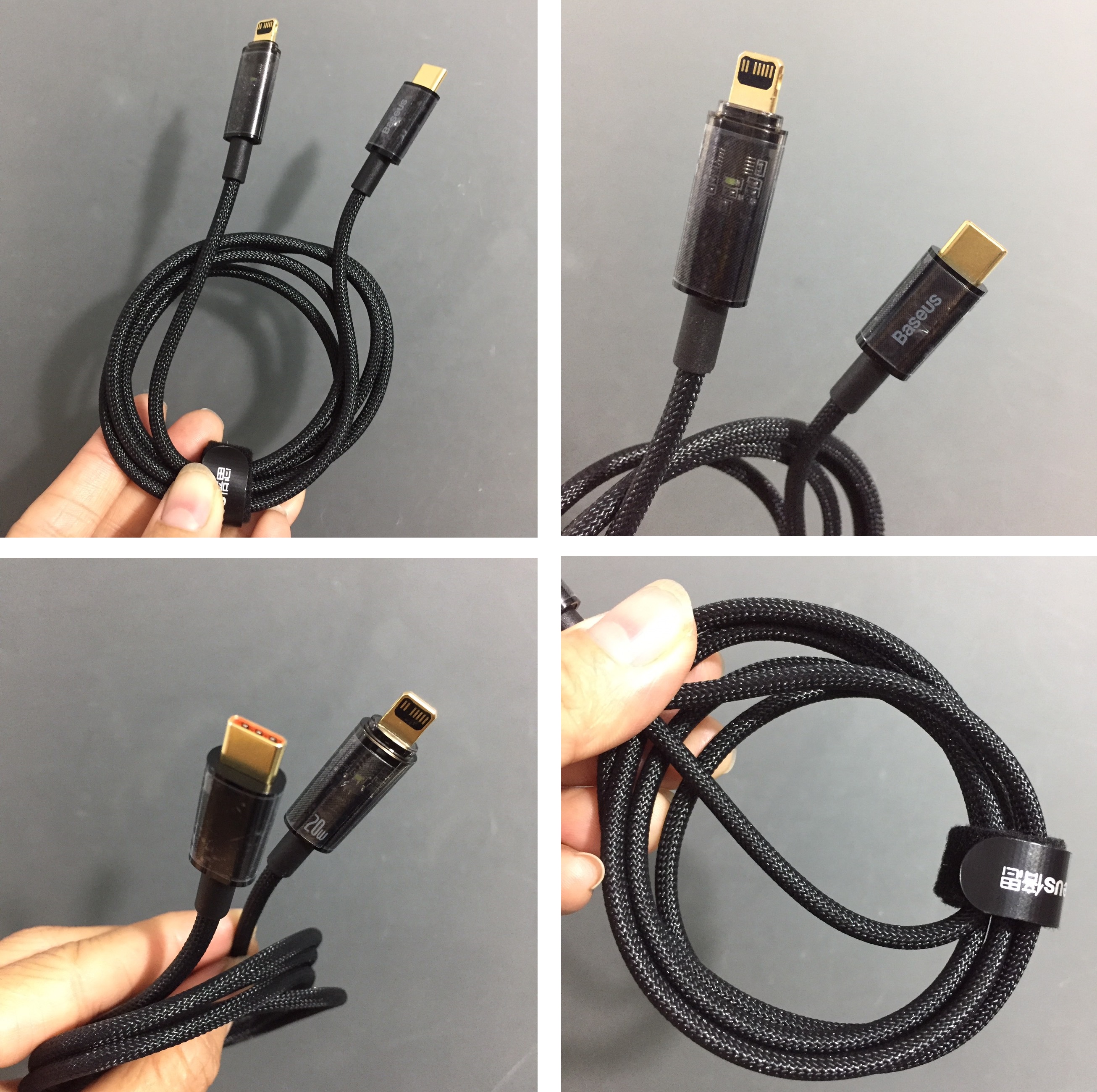 Cáp sạc iPhone PD20W tự ngắt khi đầy Baseus Explorer Series
