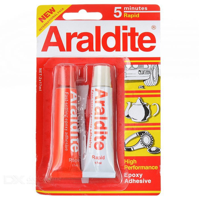 Keo dán đa năng khô nhanh araldite rapid 5 phút keo đỏ