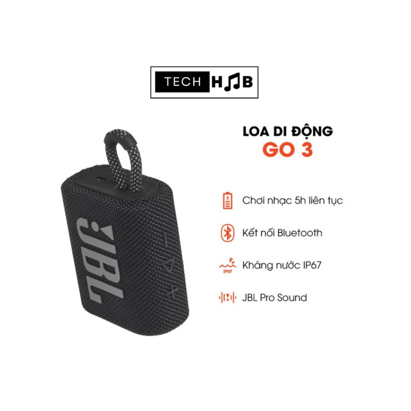 Loa Bluetooth JBL Go 3 - Hàng Chính Hãng PGI