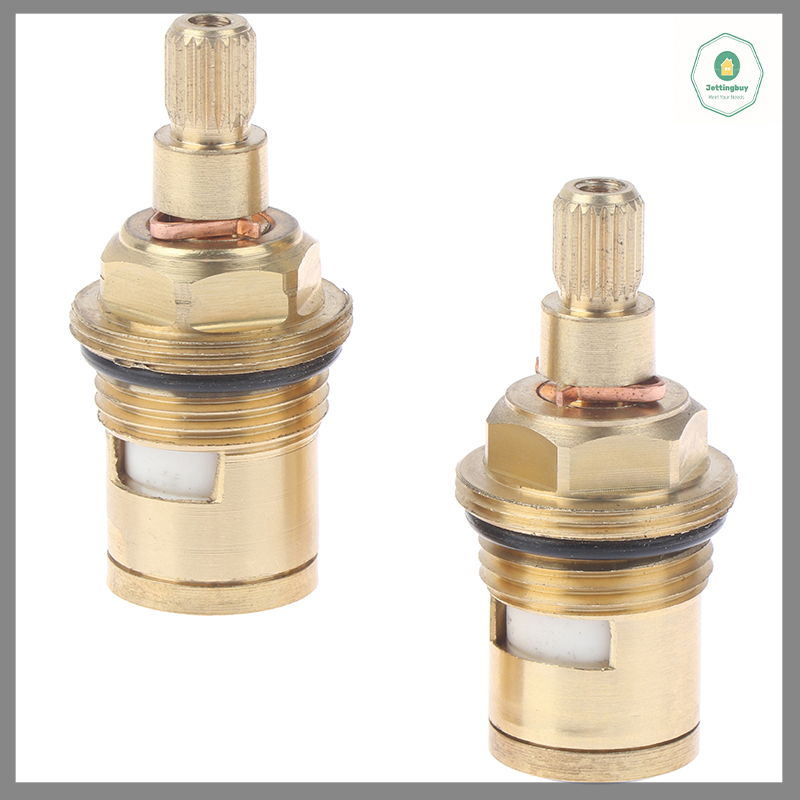【Jettingbuy】 Hot Sale 2Pcs 1/2" Replace tap cartridge valve ceramic disc gland quarter turn 20 teeth