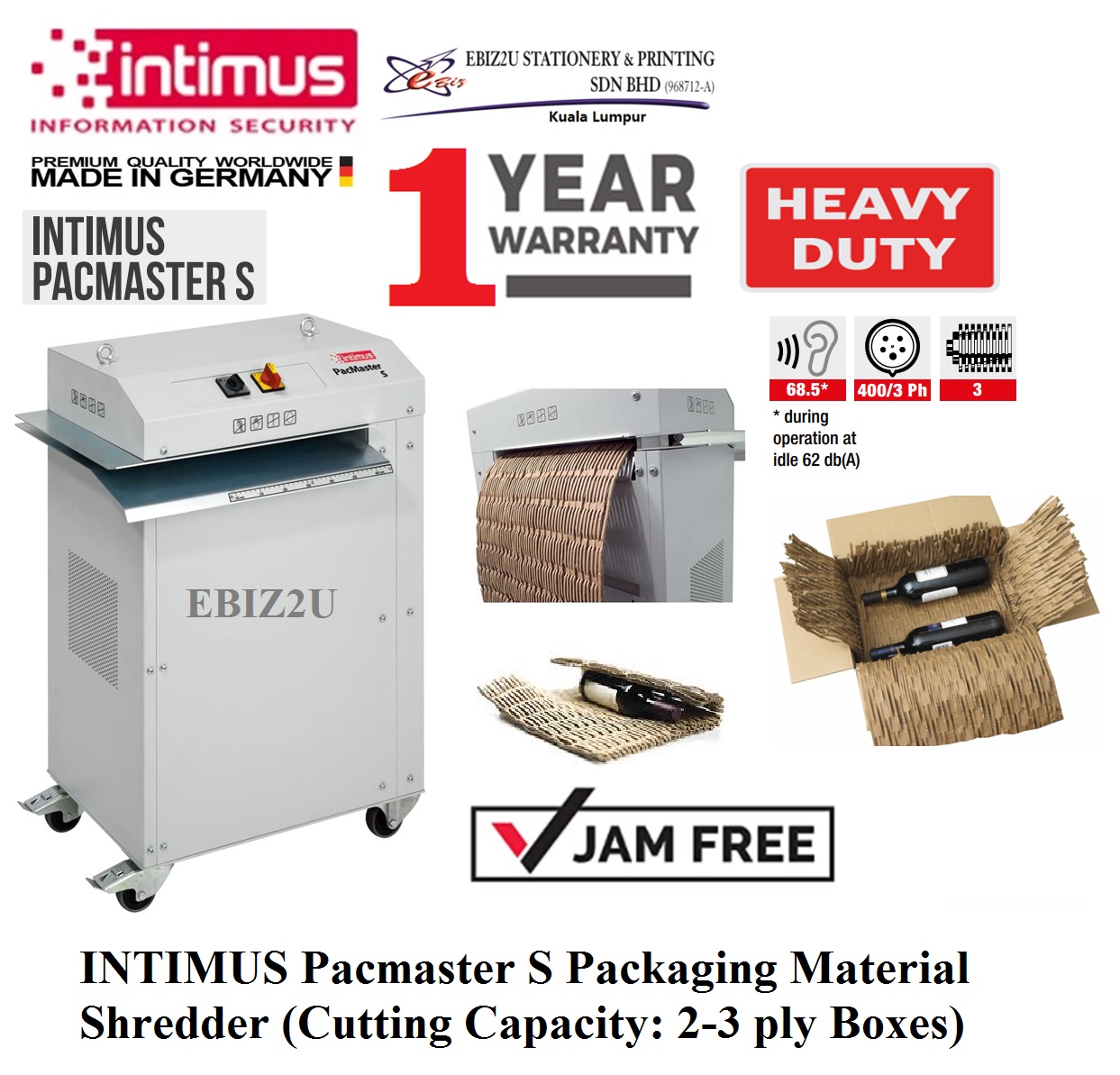 Intimus PacMaster Cardboard Shredder