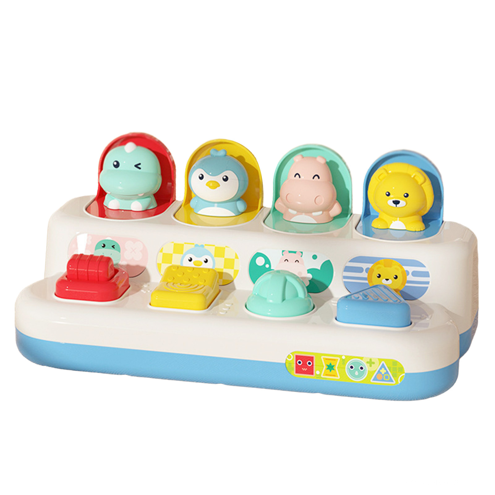 Cute Animals Pop-Up Toys Children's Early Learning Toys Interactive Switchbox Button Box Baby Educational Toys for Toddler's Preschool Activity BC-VN