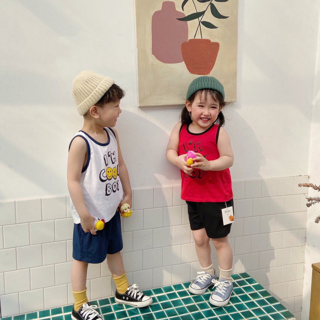 Bộ Ba Lỗ Mặt Cười Cho Bé Trai Từ 9-23kg