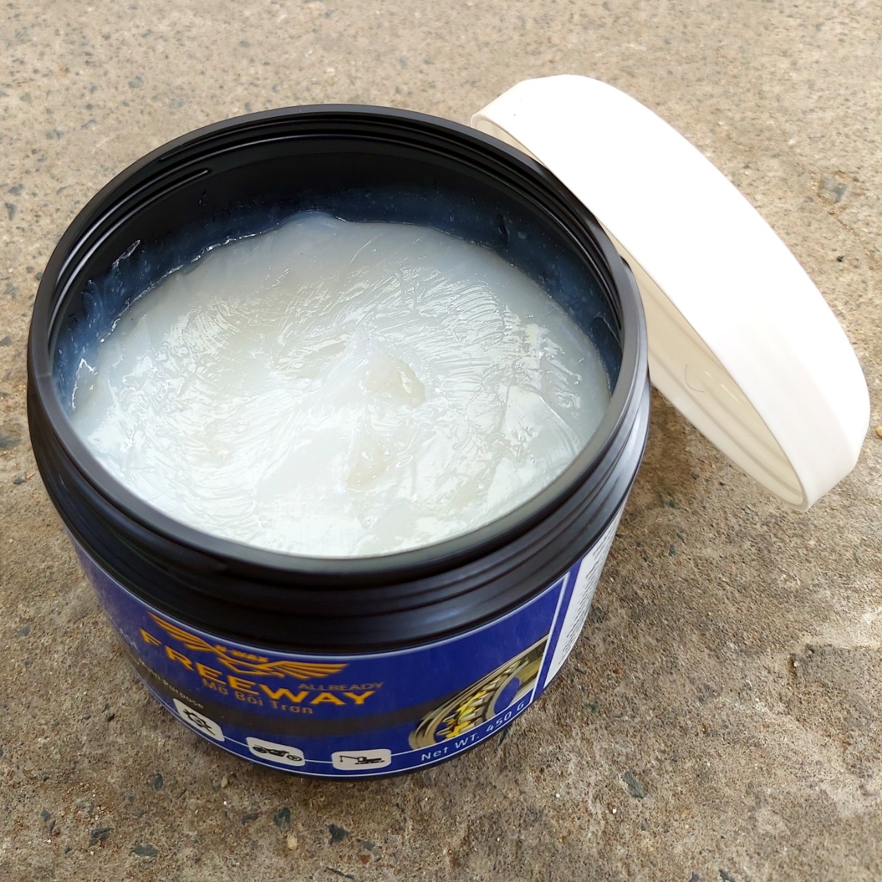 [MỠ BÔI TRƠN TRẮNG CHỊU NHIỆT 180 ĐỘ KHÁNG NƯỚC] FREEWAY WHITE GREASE NGLI#3 450 GRAM