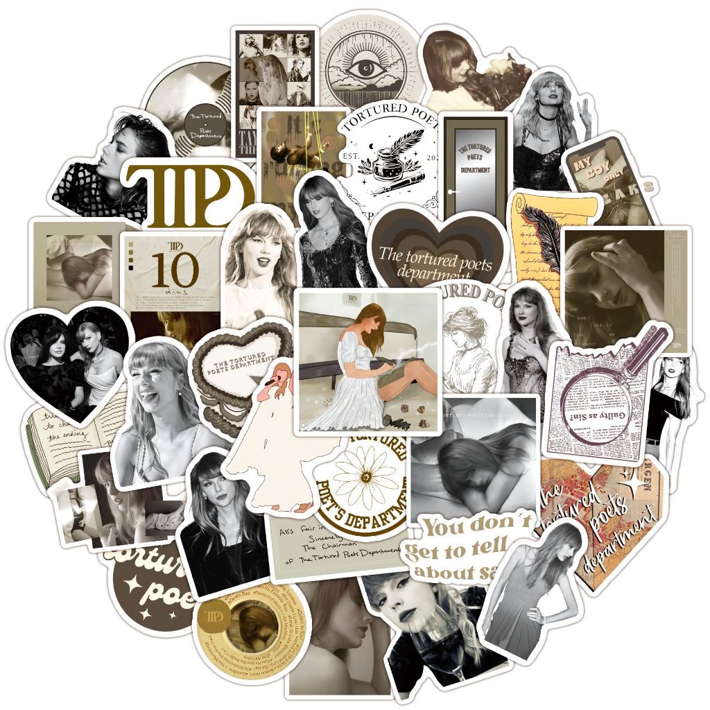 100%2050%20Taylor%20Swift's%20new%20album%20'Torture%20Poet%20Parts'%20TTPD%20waterproof%20mural%20bicycle%20helmets%20handwritten%20pencil%20case%20stickers%20lanlanlanstickers%20-%20Image%204