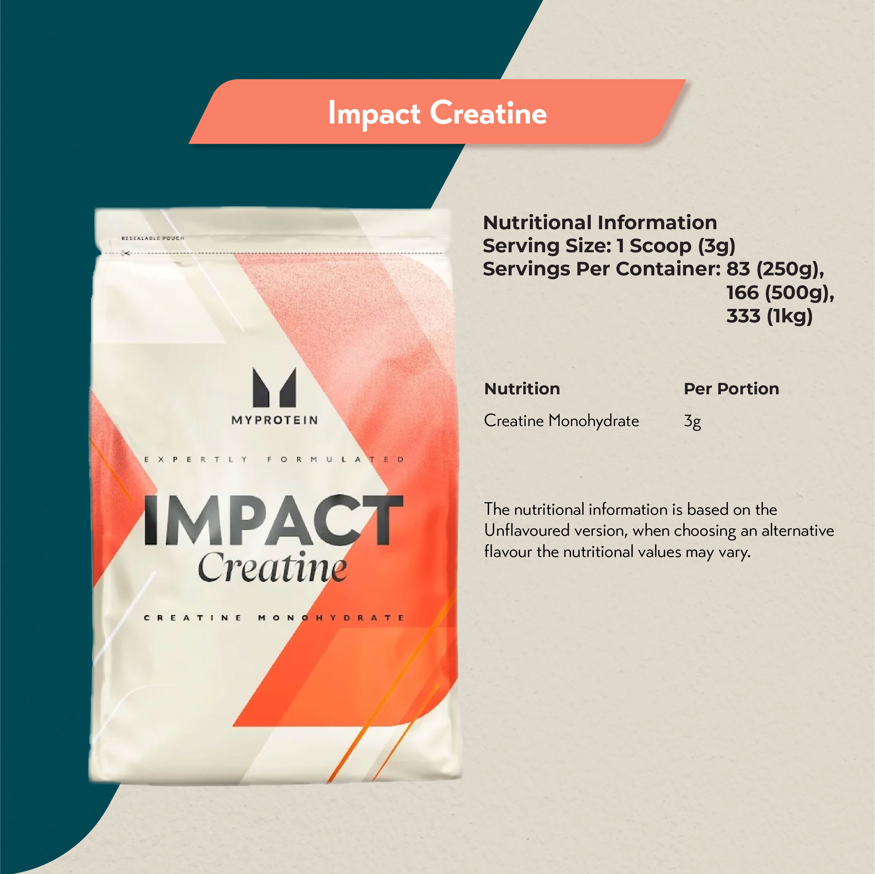 MyProtein Impact Creatine (250g, 500g, 1kg) | Lazada Singapore