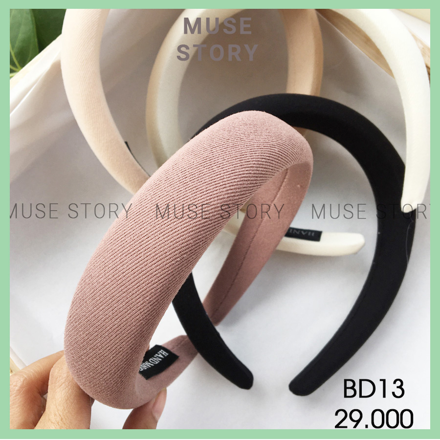 Băng đô, bờm tóc vải gân tiểu thư