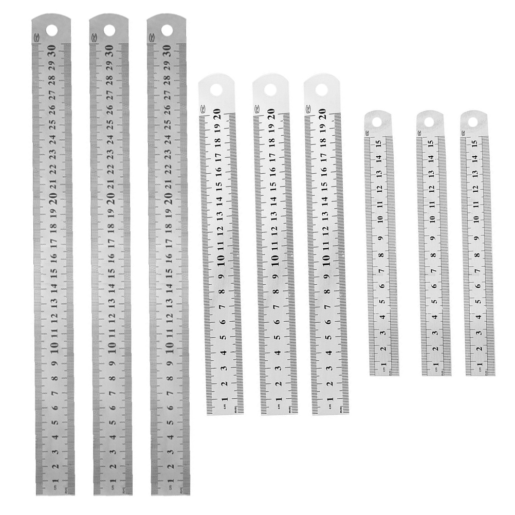 Steel Rulers Micro 【Unique features】Ruler Metal Steel Mm Angularizer Universal Shortoffice ...