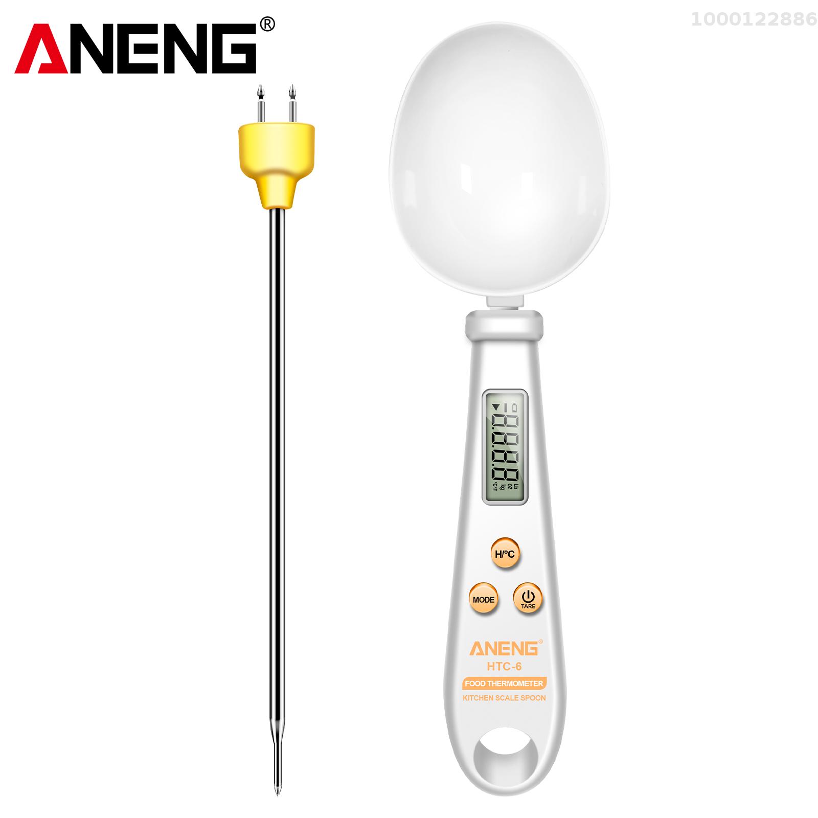 KKmoon ANENG HTC-6 Multifunctional Digital Display 2-in-1 Electronic Scale Measuring Spoon Weighing Gram Meter Measuring Spoon Scale