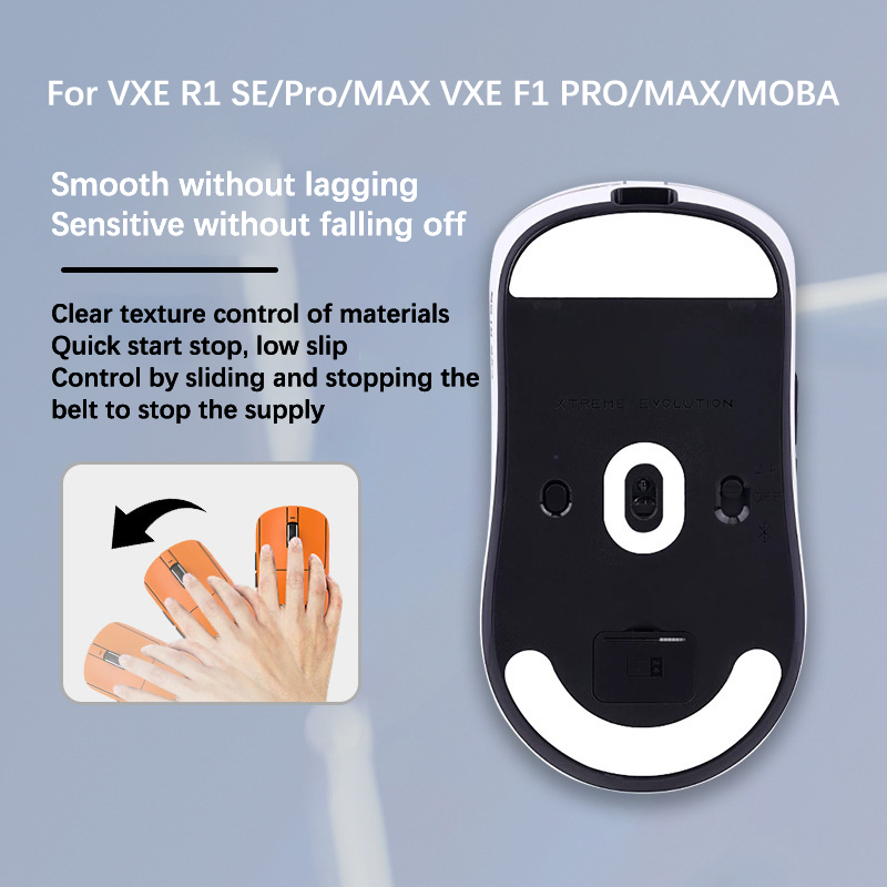 Mouse Foot Sticker For VXE R1 SE/Pro/MAX/for VXE F1 Pro/MAX Gaming Mouse Non-Slip Pad E-Sport Gamer Accessories AITENG. 