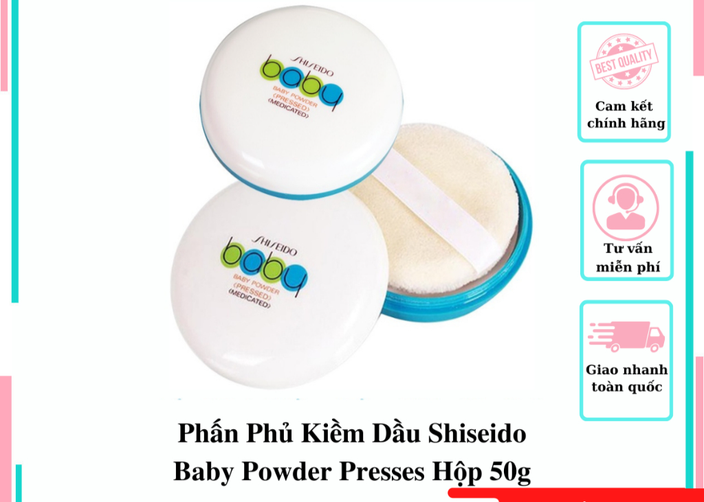 Phấn phủ kiềm dầu baby powder presses - hộp 50g - chât lượng hàng đầu, sản phẩm đạt chuẩn được khách hàng đánh giá cao, ưa chuộng trên thị trường mời khách yêu trải nghiệm