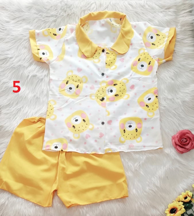 Bộ pijama kate mềm, quần đùi
