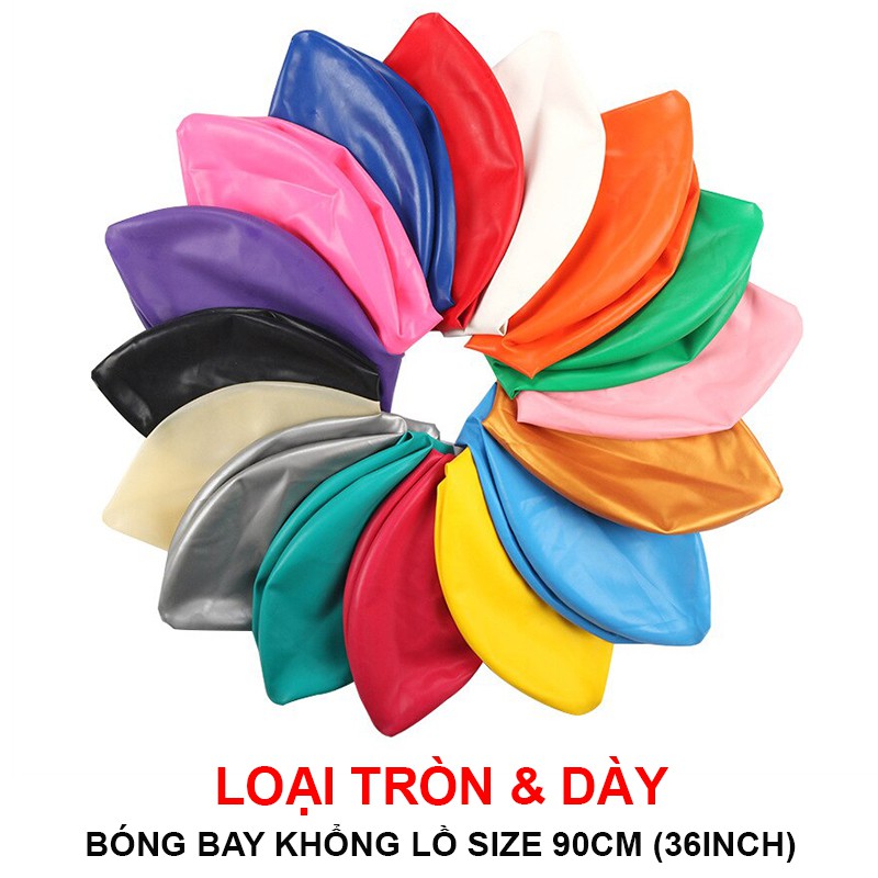 Bóng Jumbo Tròn Size 24/36 Inch Hàng Thái Lan Các Màu Trang Trí Sinh Nhật Party