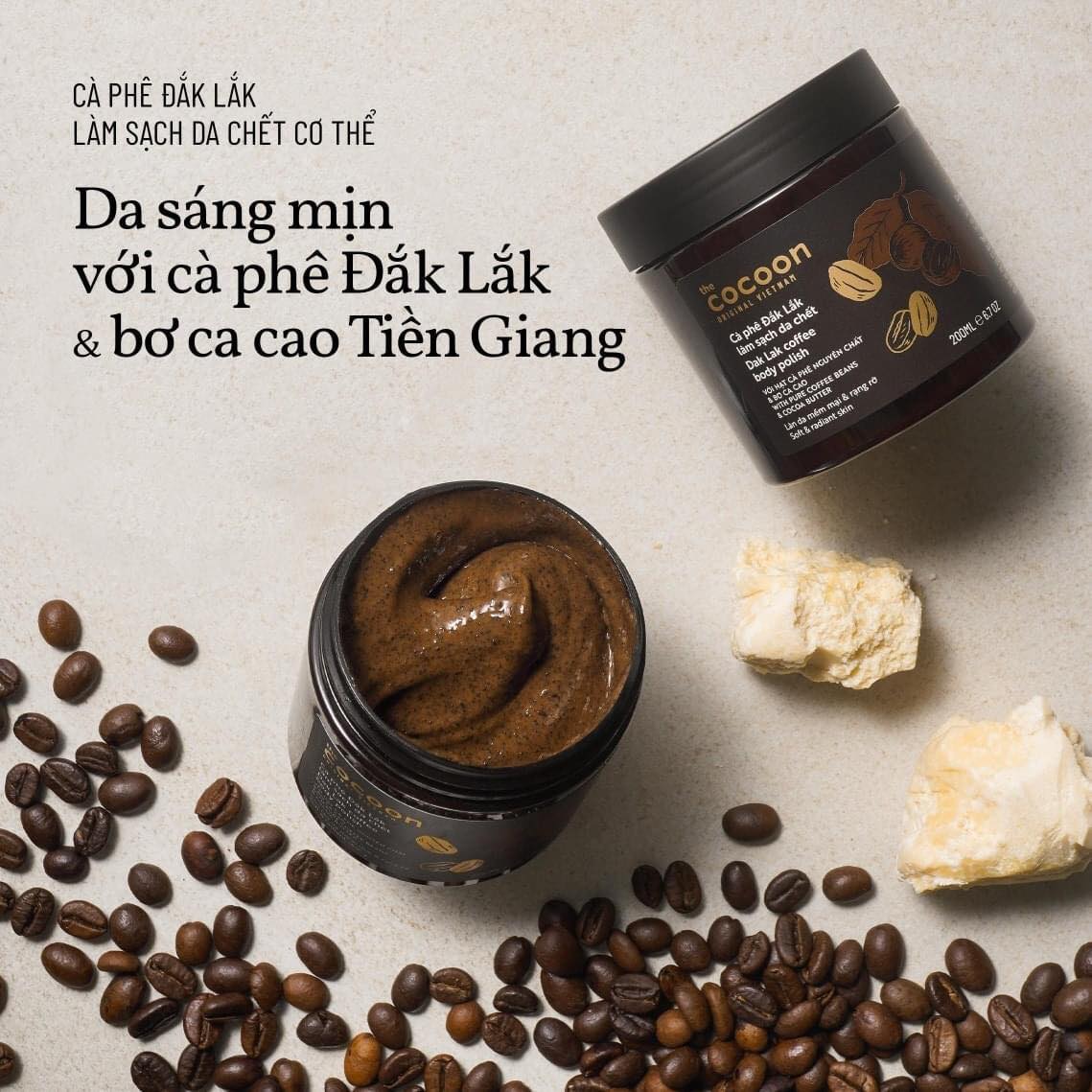 Tẩy da chết cà phê Đak Lak Cocoon