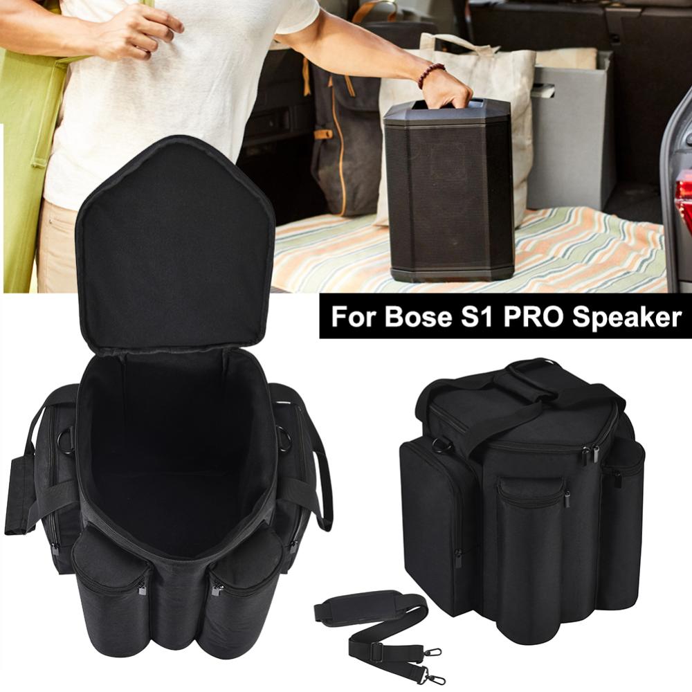 Carry Shoulder Bag Large Capacity Handle Bag Shockproof Protective Bag Adjustable Shoulder Strap for Bose S1 PRO Speaker