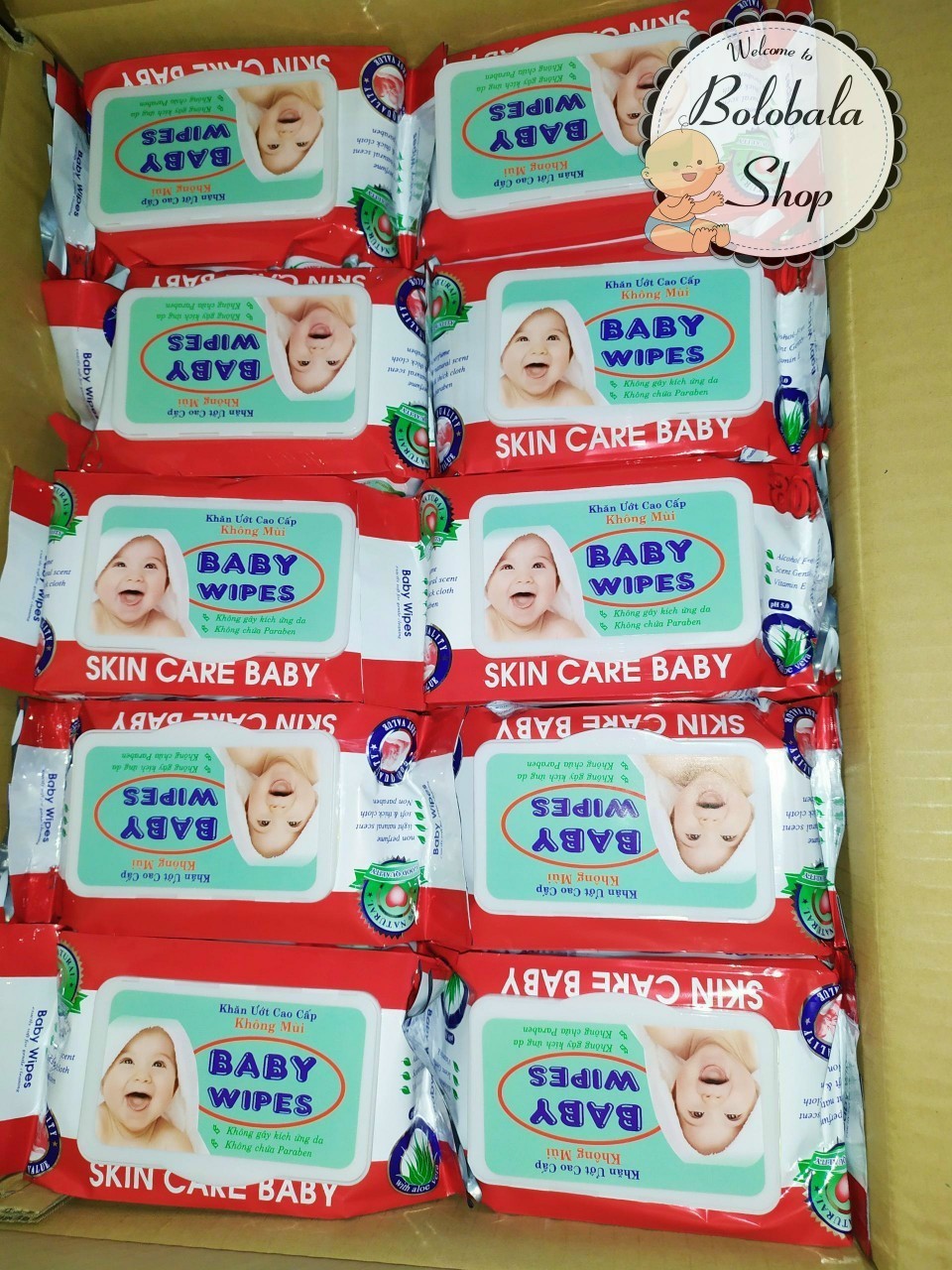 Combo 10 Gói khăn ướt BABY 80g