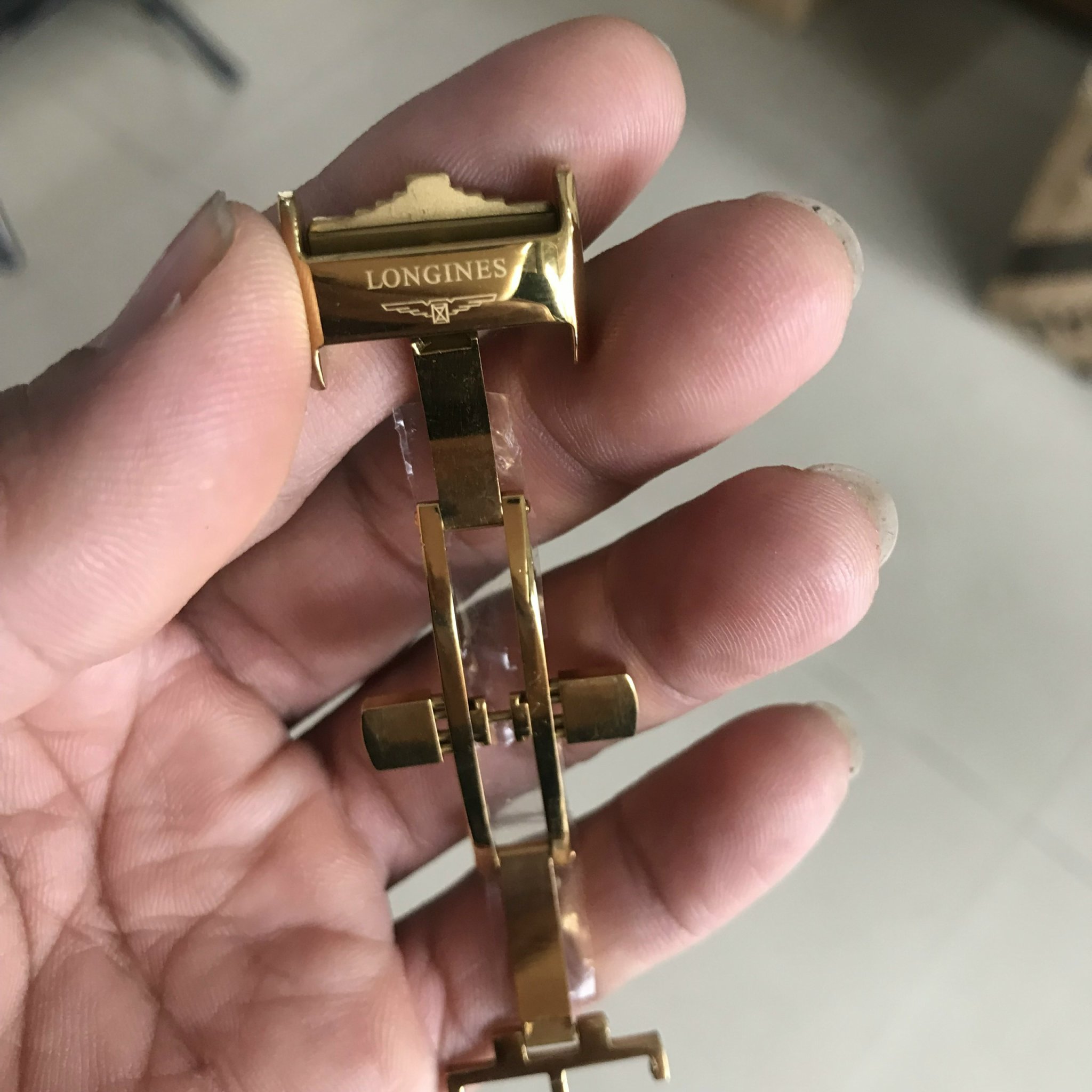 Khóa đồng hồ 2 gập LONGINES cao cấp