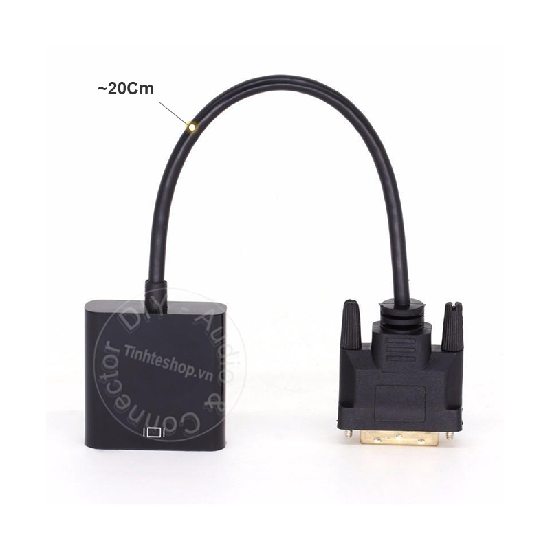DVI to VGA adapter 1080P - DVI-D 24+1 sang VGA 20Cm