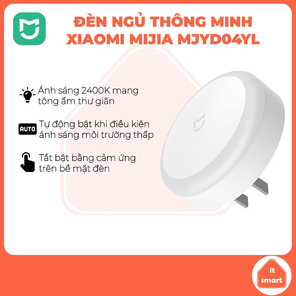 Đèn ngủ Xiaomi Mijia cảm ứng, ánh sáng dịu nhẹ, không ánh sáng xanh