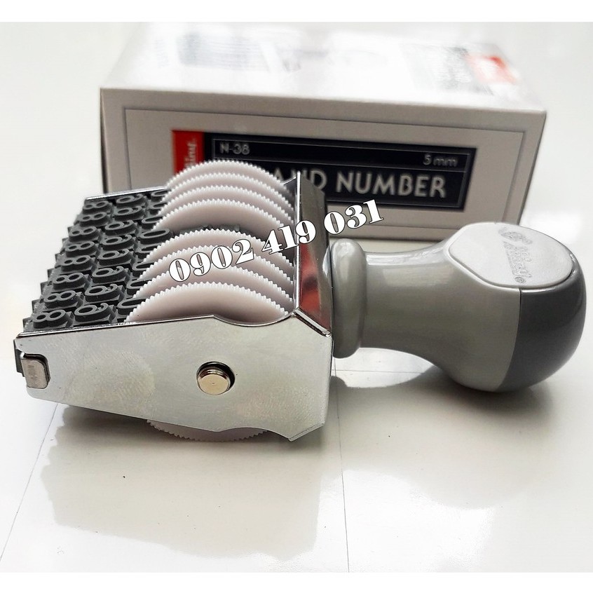 Dấu Đóng 8 Số Cao 5mm Shiny N38