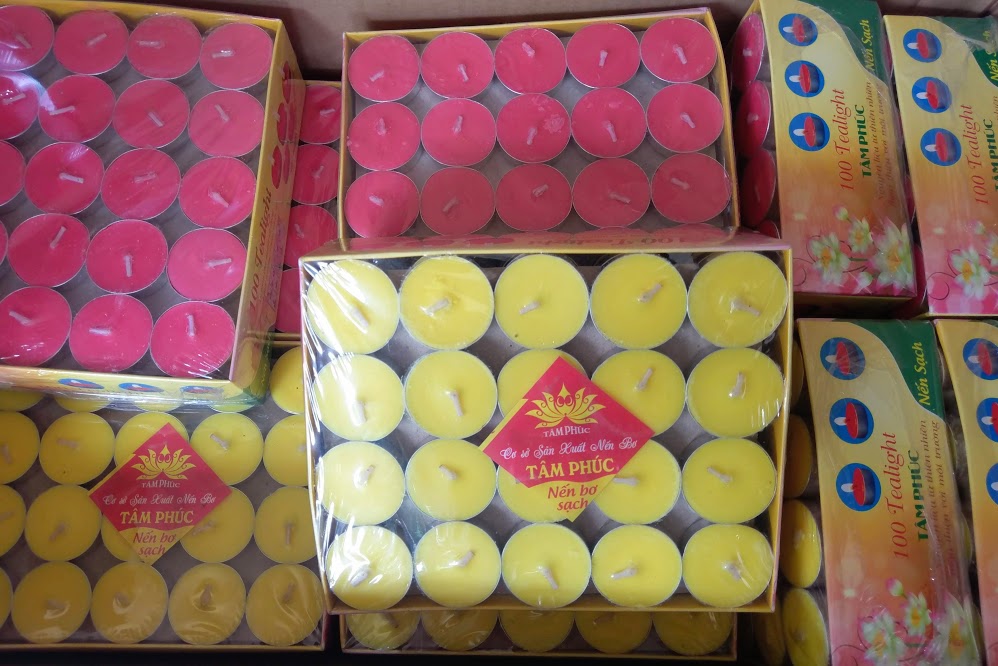 NẾN BƠ TEALIGHT hộp 100v