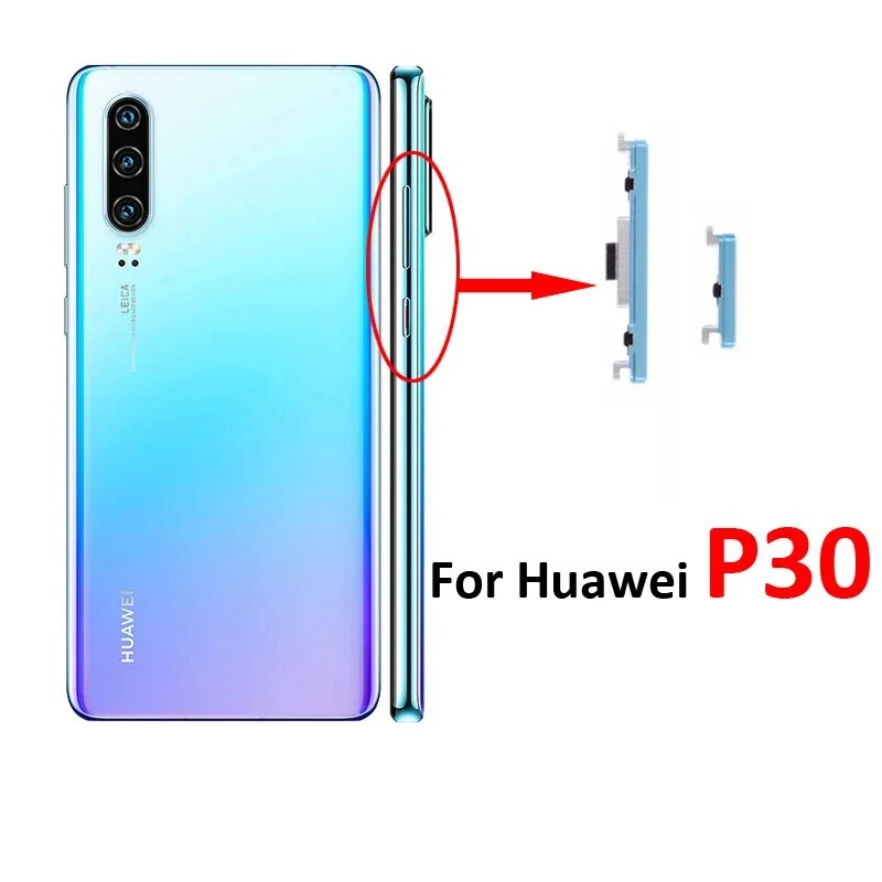 Aweisuan High Quality For Huawei P30 Original Phone New Power Volume Button On OFF Control Switch Keys For Huawei P30 Pro Parts. 