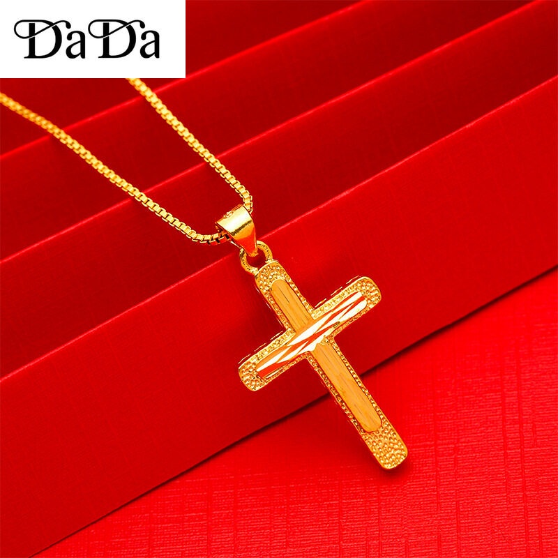 Dây Chuyền Mạ Vàng 18k Mặt Thánh Giá