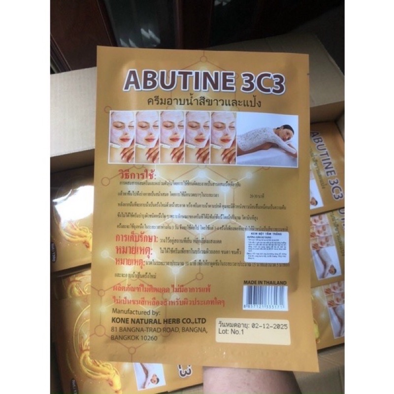 Tắm trắng abutin 3c3 thái Lan (VÀNG)