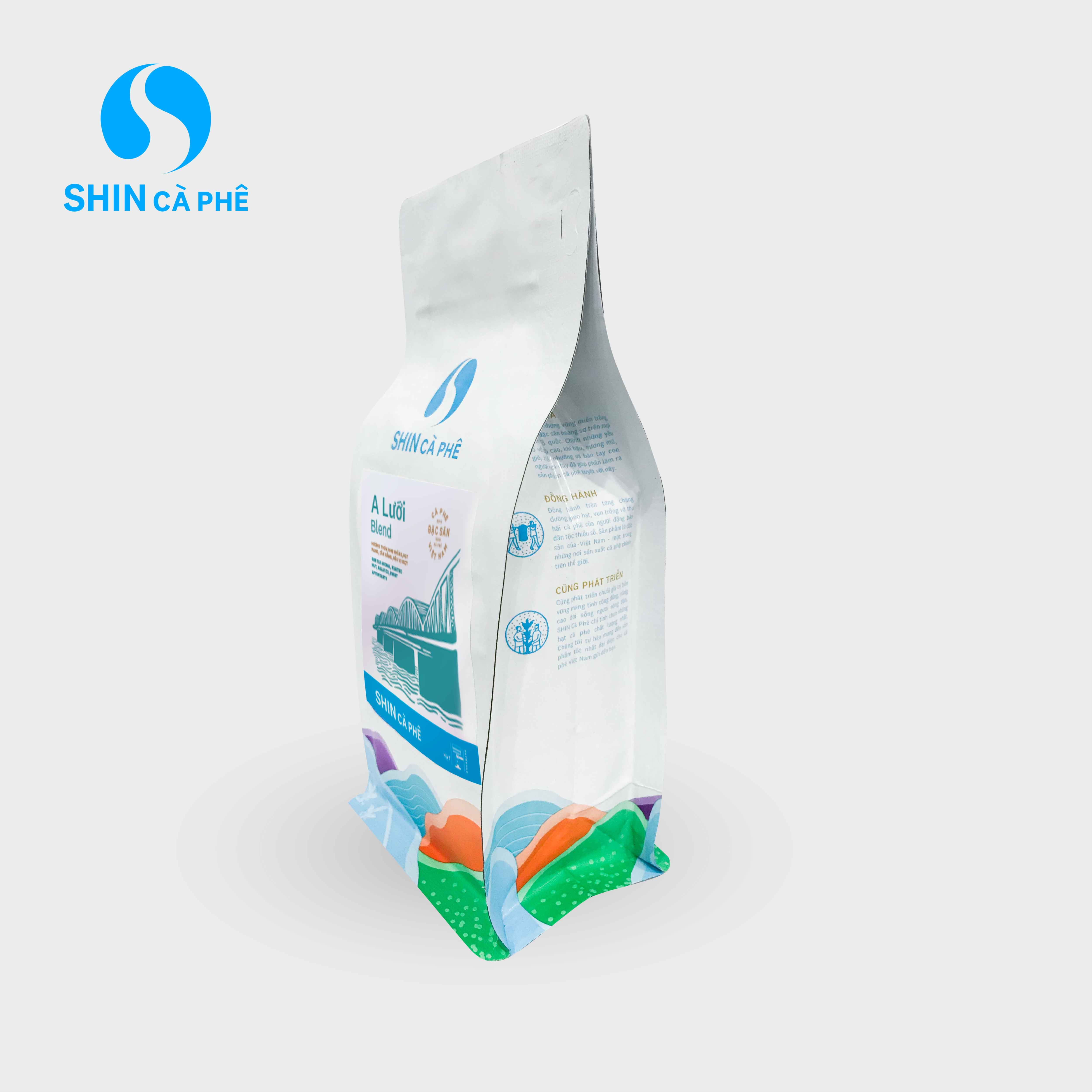 Cà phê Espresso A Lưới Blend - SHIN Cà Phê - Cà phê đặc sản pha máy - Gói 250g