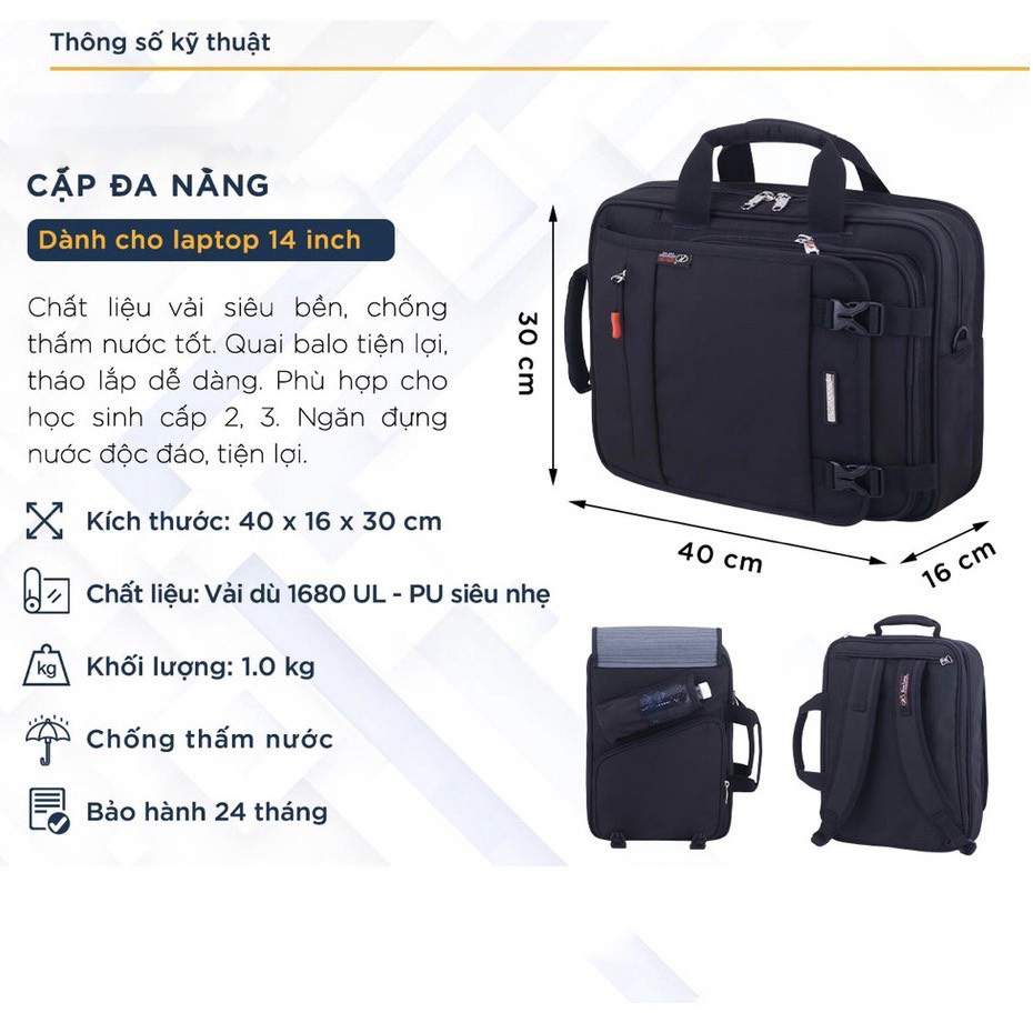 cặp đă năng học sinh văn phòng Calm down phong cách mới FLK