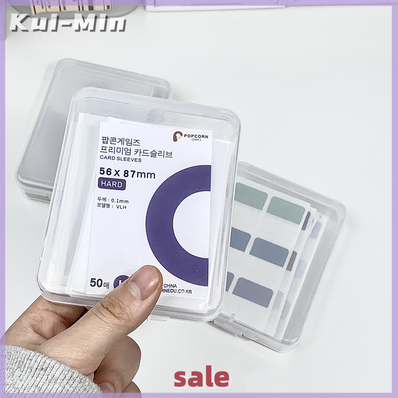 Kui-Min Transparent Storage Box Card Holder Sticker Stationery Transparent Storage Box Film Storage Box Classification Box for Craft Desktop
