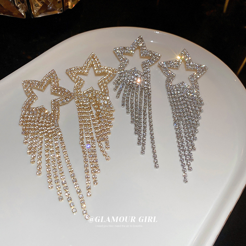 Women crystal rhinestone earrings
