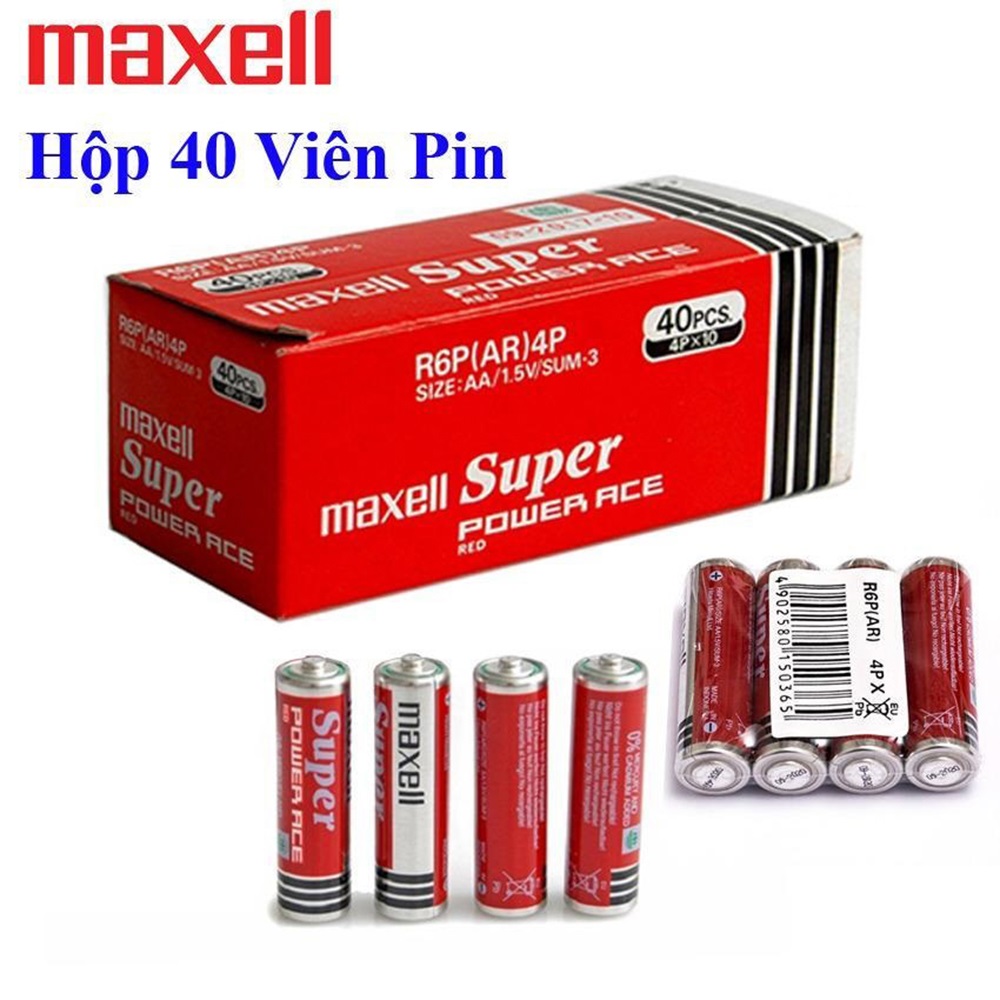 HCM Hộp 40 viên Pin Maxcell AA 1.5V
