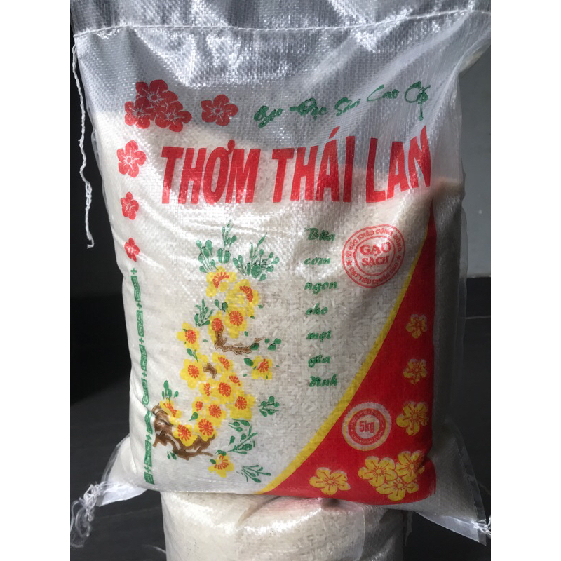 5kg Gạo Thơm thá¡ dẻo ít thơm nhẹ cơm mềm