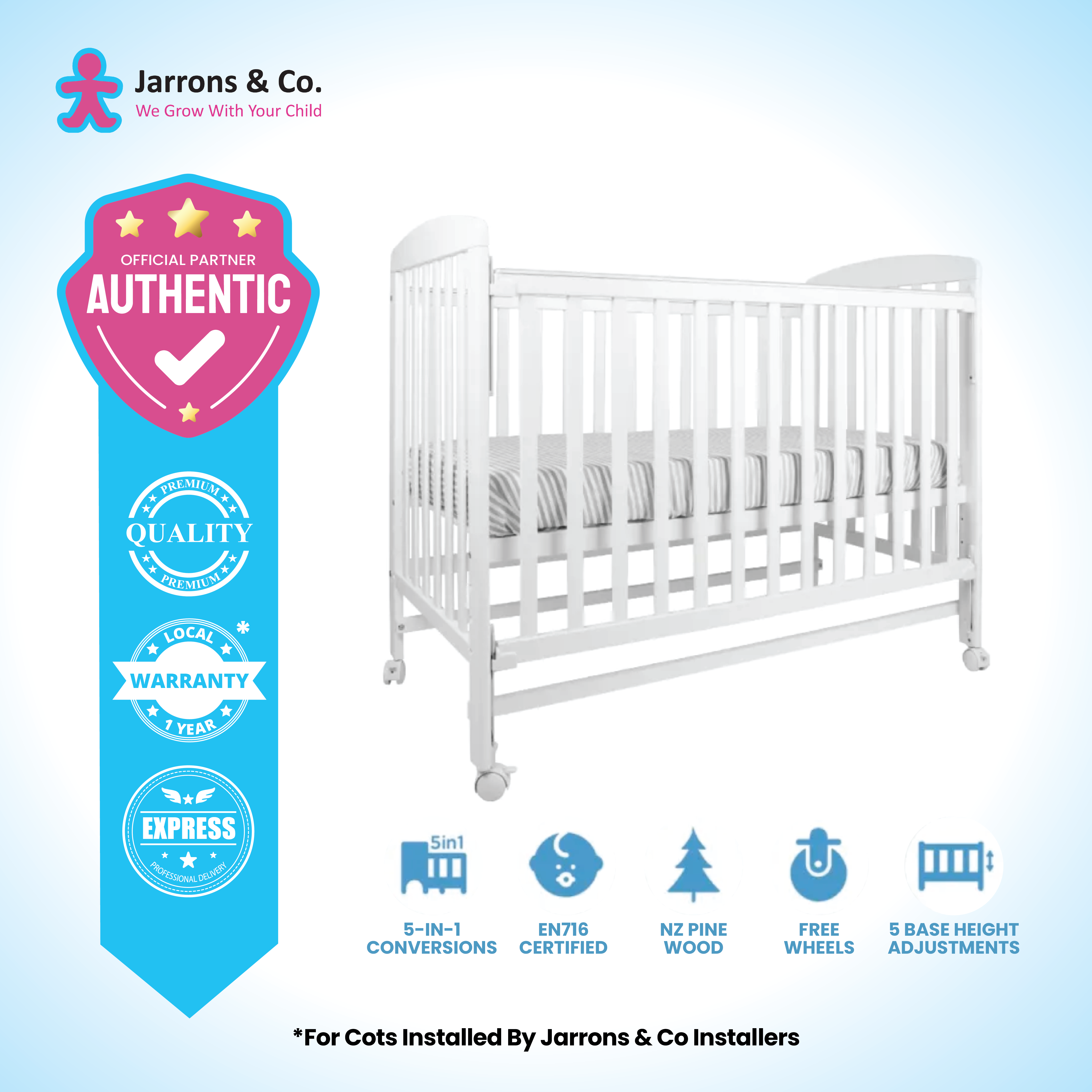 Baby Cot Review Happy Wonder Cot Jarrons Co] Happy Star 5-in-1