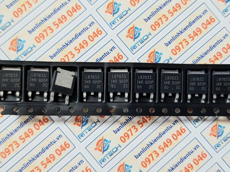 Lr7833 irlr7833 7833 mosfet kênh-n 140a/30v to-252
