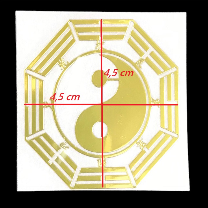 Miếng Dán Hình Thái Cực Bát Quái - SP006176