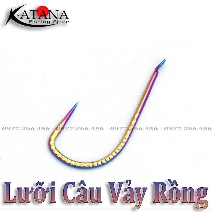 Lưỡi câu vảy rồng titan 7 màu